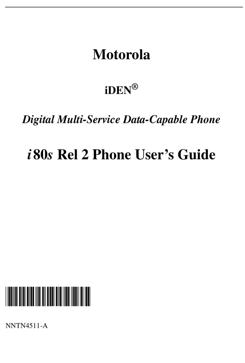 Motorola I80s User manual Motorola I80s User manual