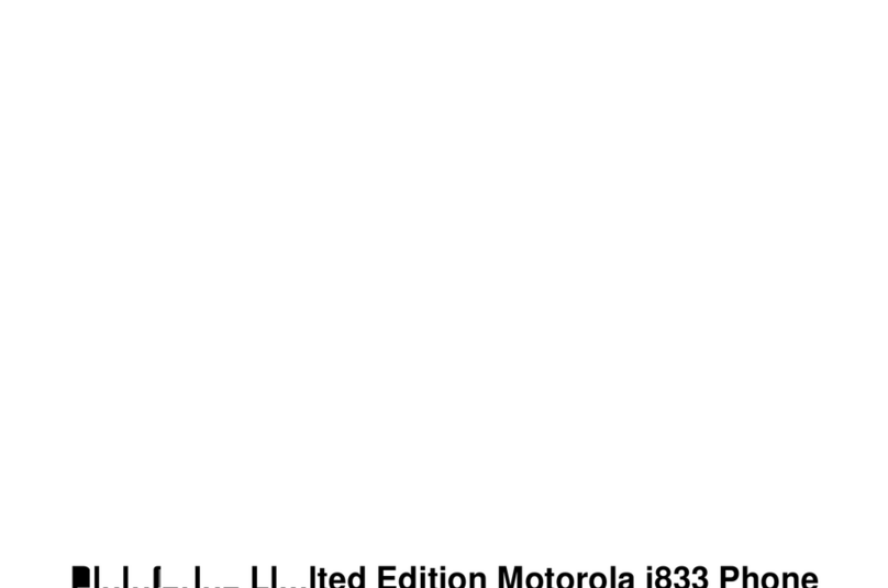 Motorola i833 User manual