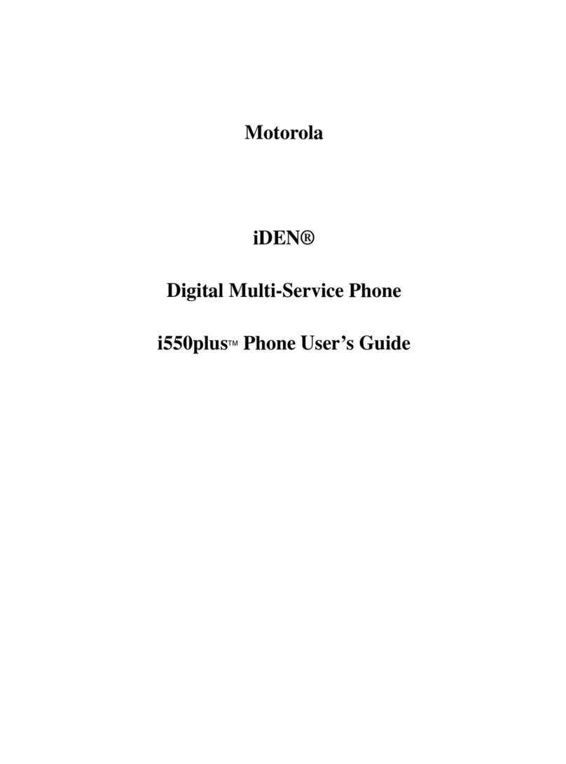 Motorola i550 plus User manual Motorola i550 plus User manual