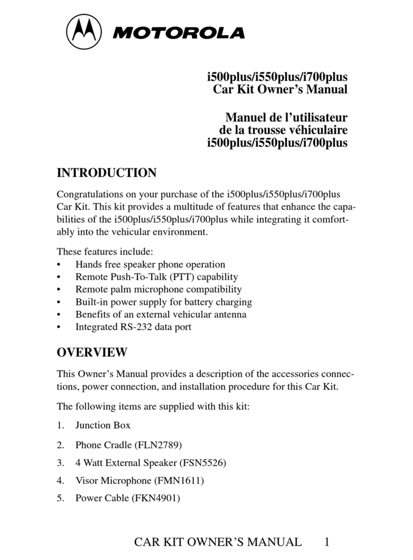 Motorola I500 PLUS User manual