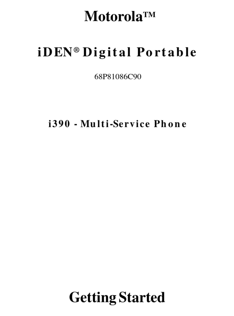 Motorola i390 User manual