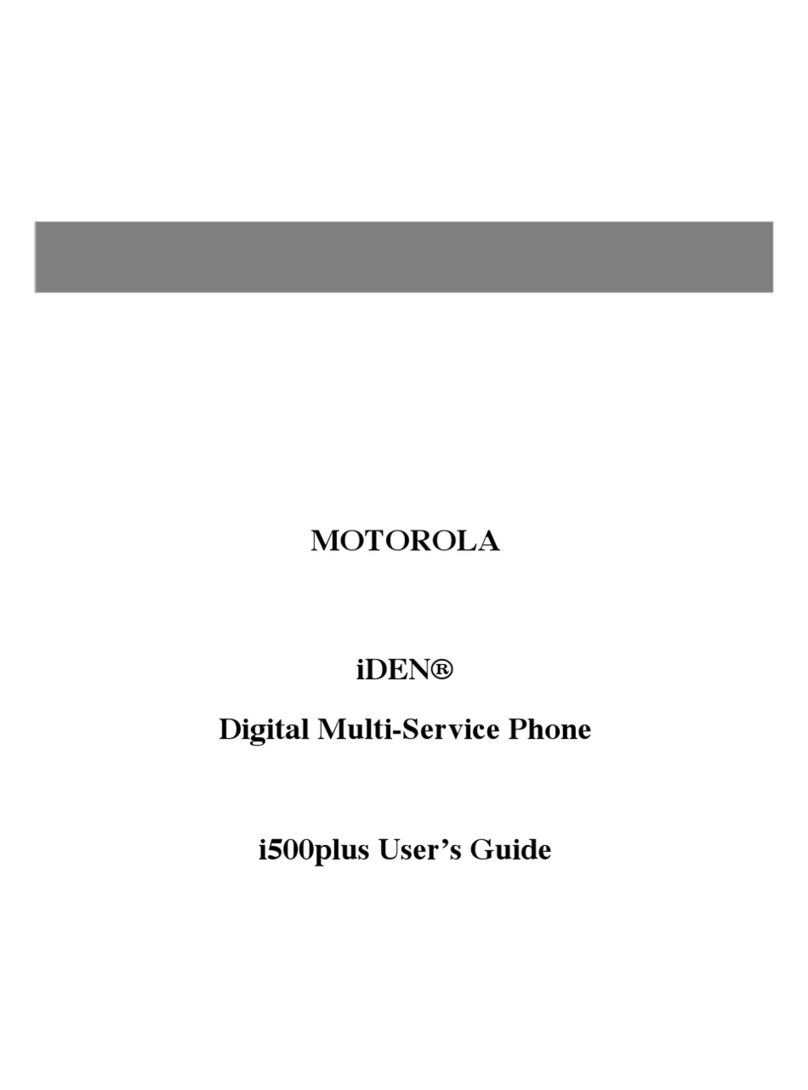 Motorola I500 PLUS User manual