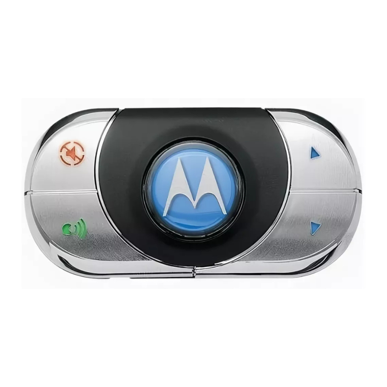 Motorola HF850 - Deluxe Bluetooth Car User manual