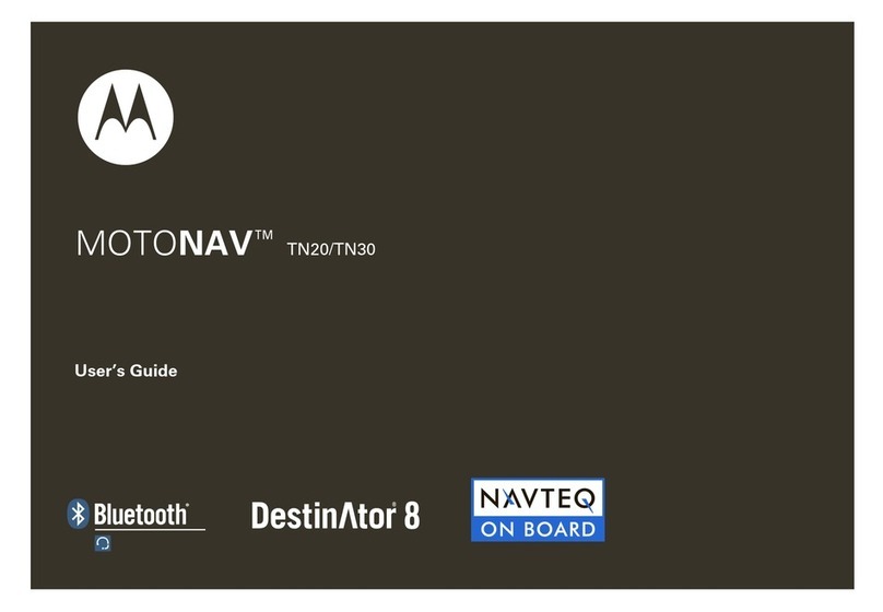 Motorola TN20 - MOTONAV - Automotive GPS Receiver User manual