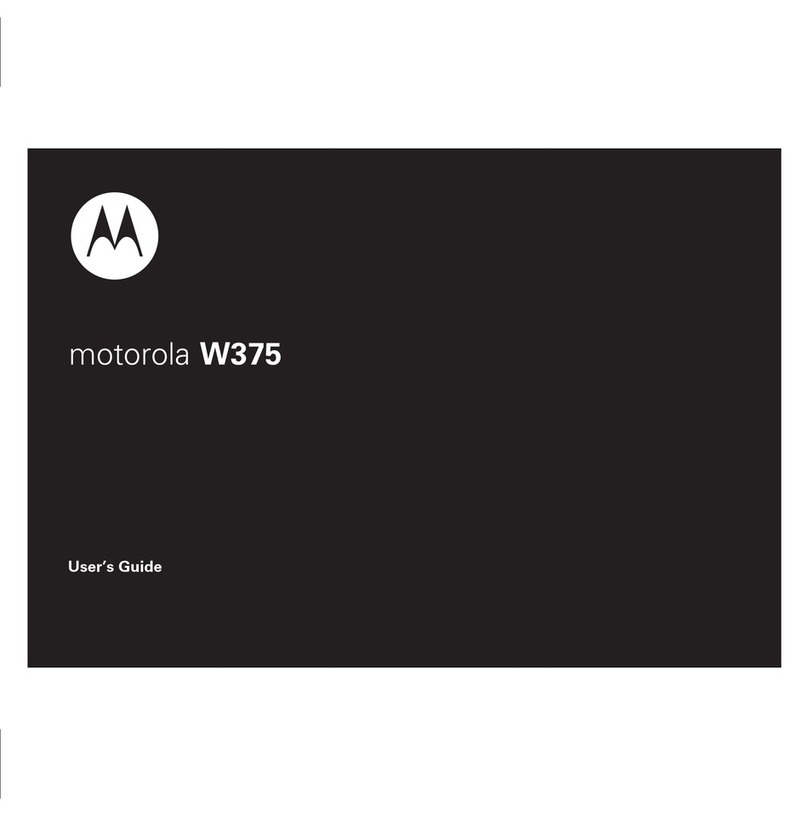 Motorola W375 User manual