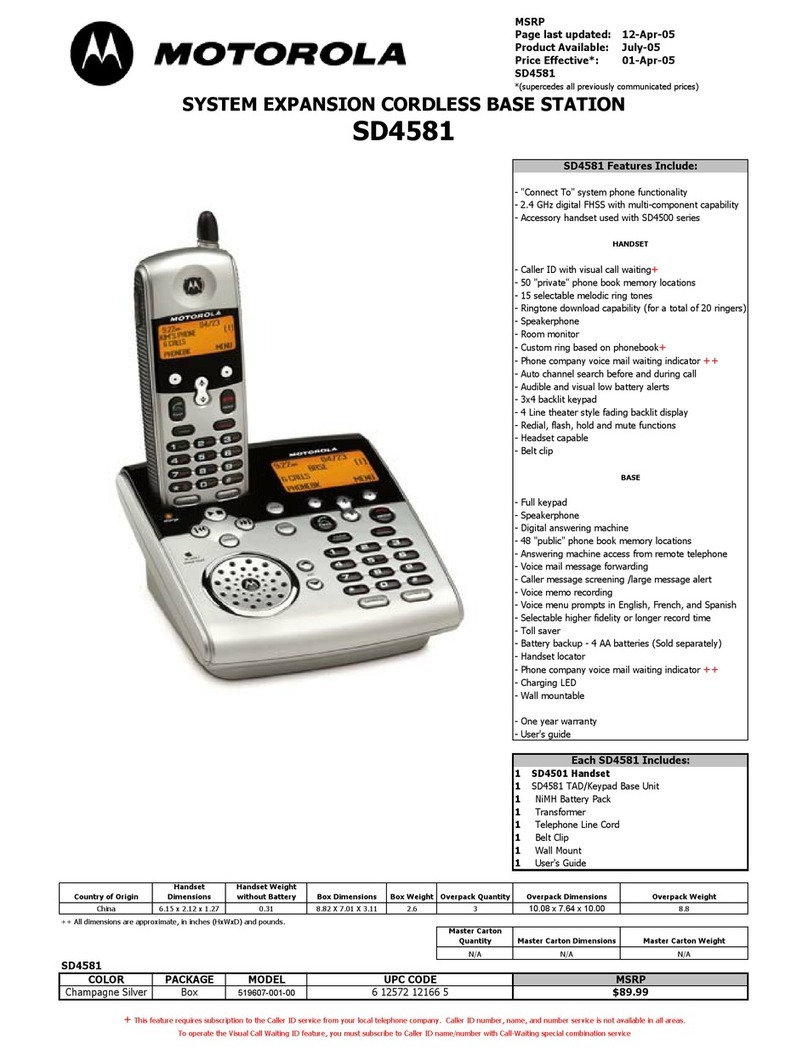 Motorola sd4581 Owner's manual