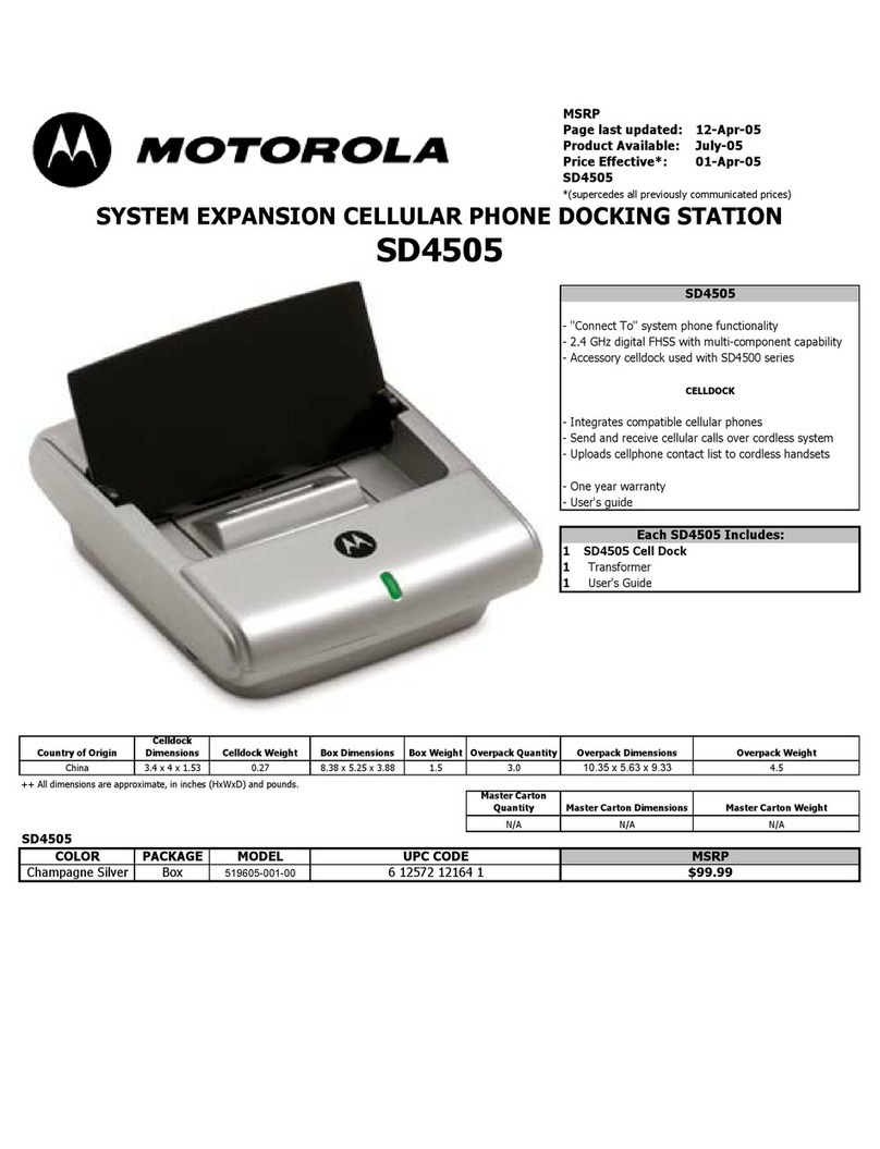 Motorola SD4505 User manual