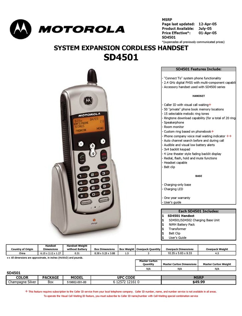 Motorola SD4501 Owner's manual