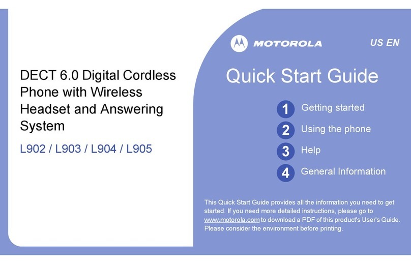 Motorola L903 quick start guide