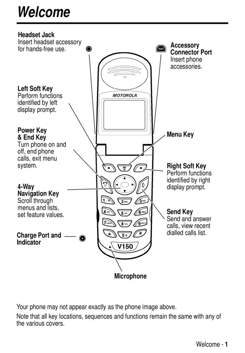 Motorola V150 User manual