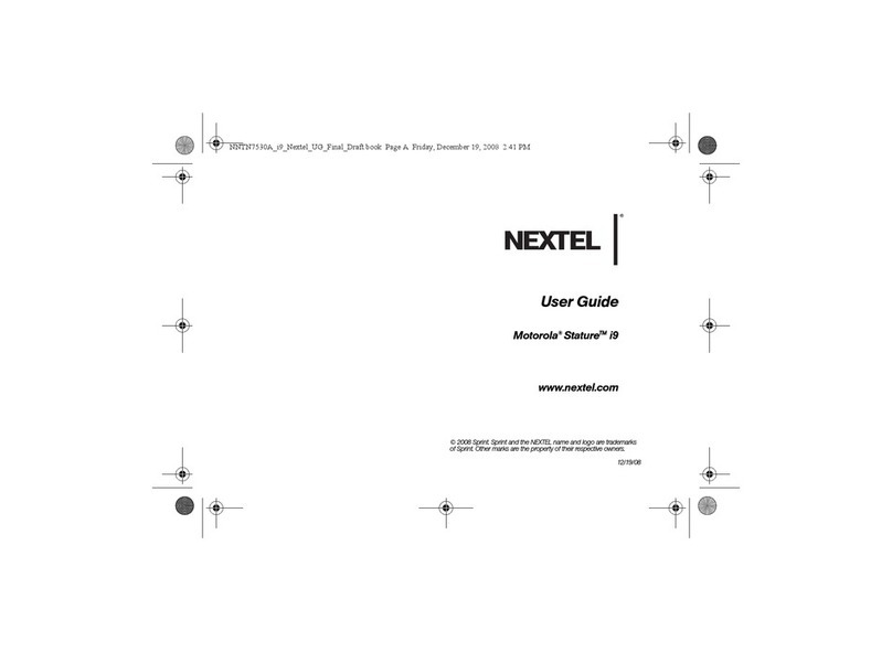 Motorola Stature i9 User manual