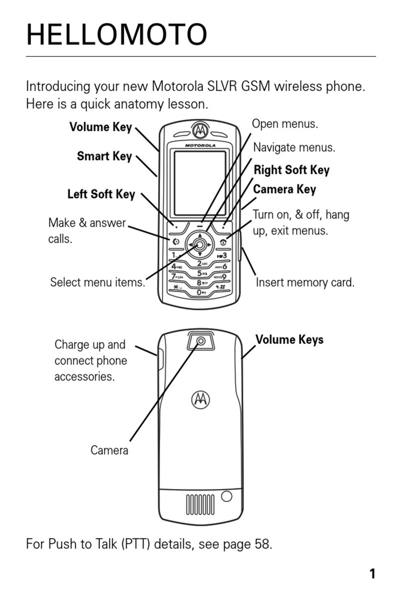 Motorola HELLOMOTO SLVR L7 User manual