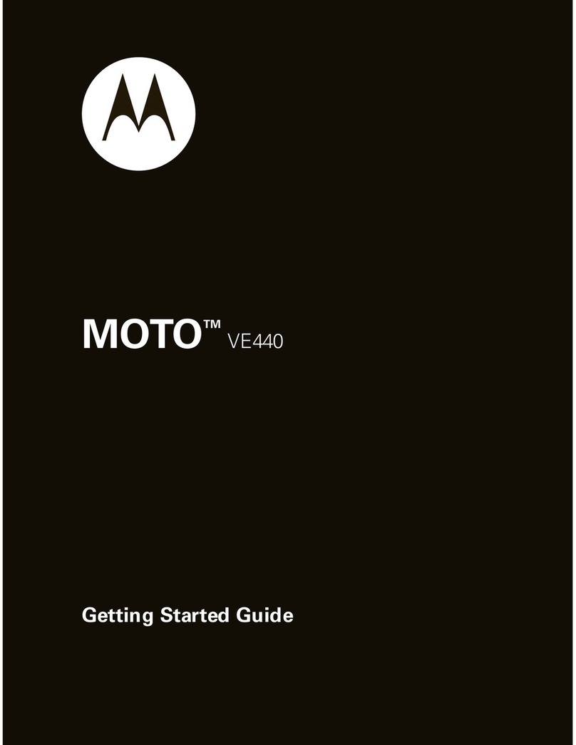 Motorola MOTO VE440 User manual