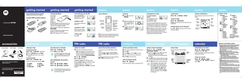 Motorola W180 User manual