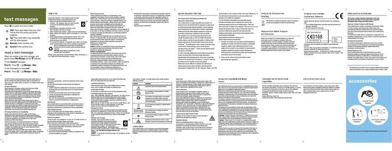 Motorola W218 user guide