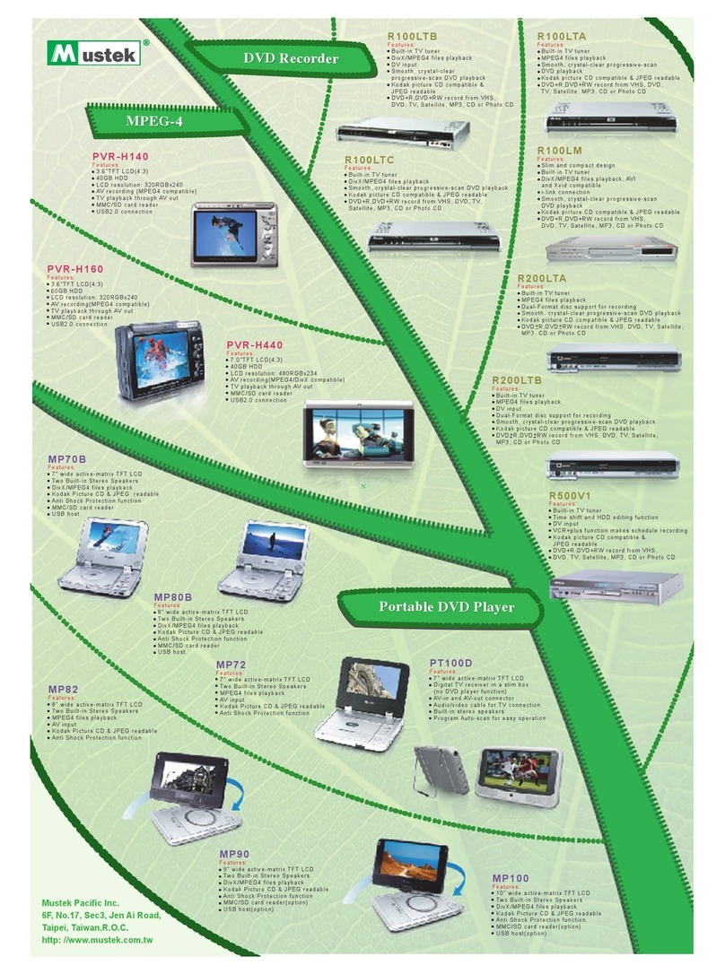 Mustek MP100 Specifications