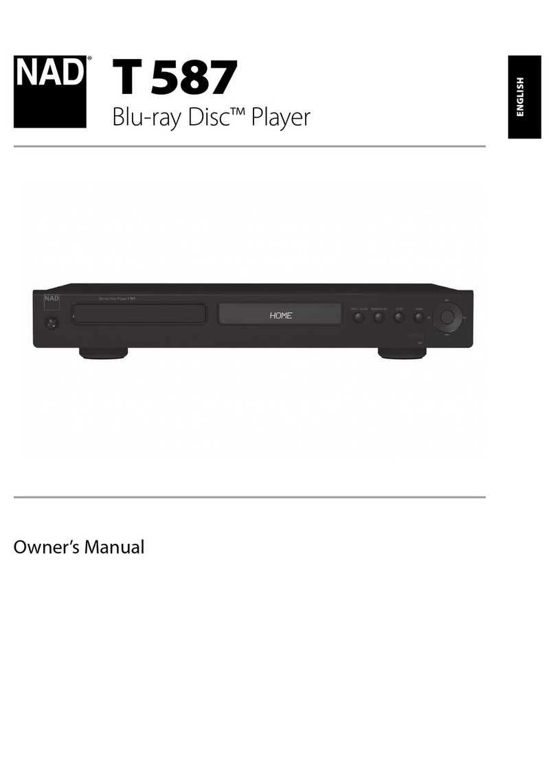 NAD T 587 owner's manual