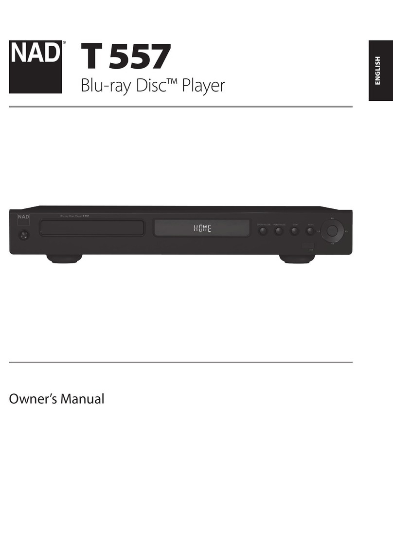NAD T557 User manual