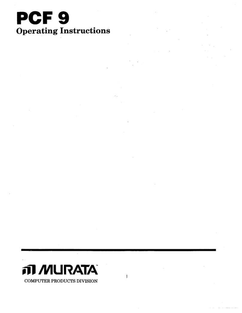 Murata PCF9 operating instructions