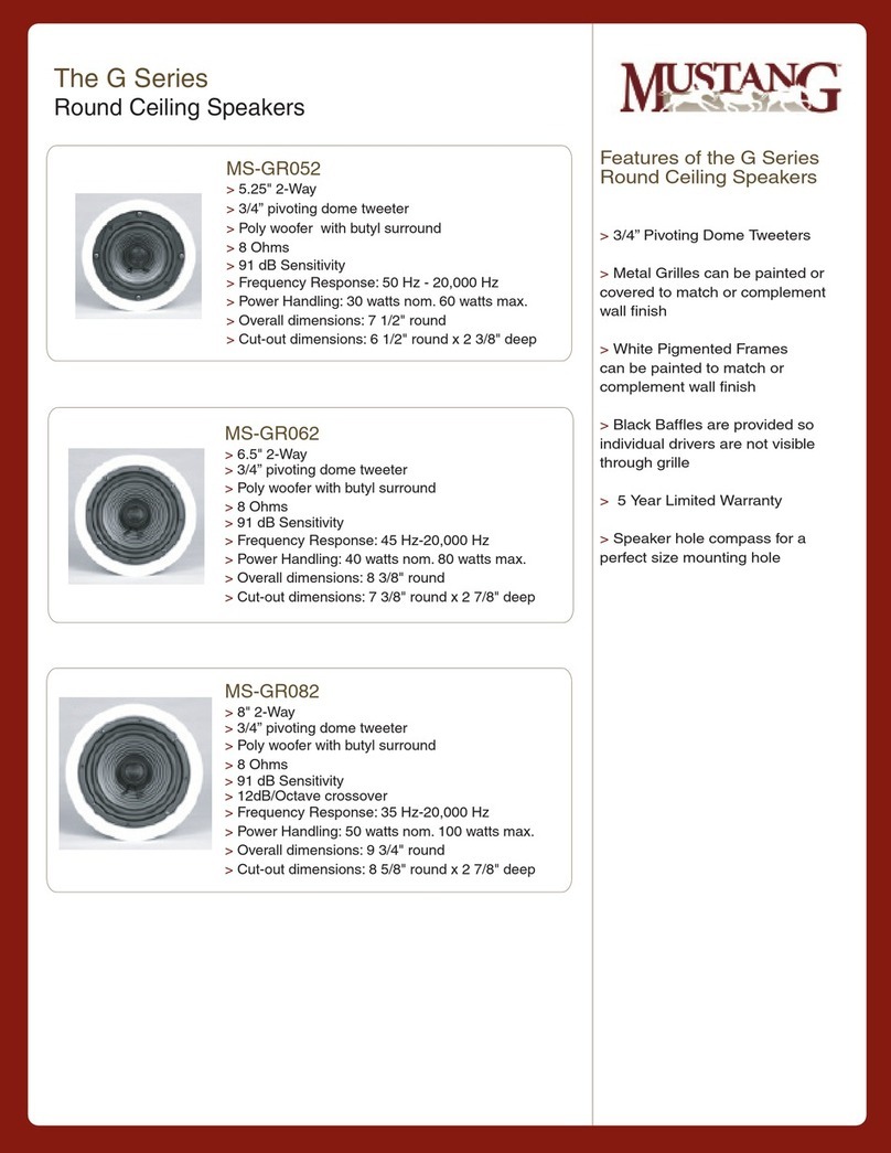 Mustang MS-GRO52 Specifications