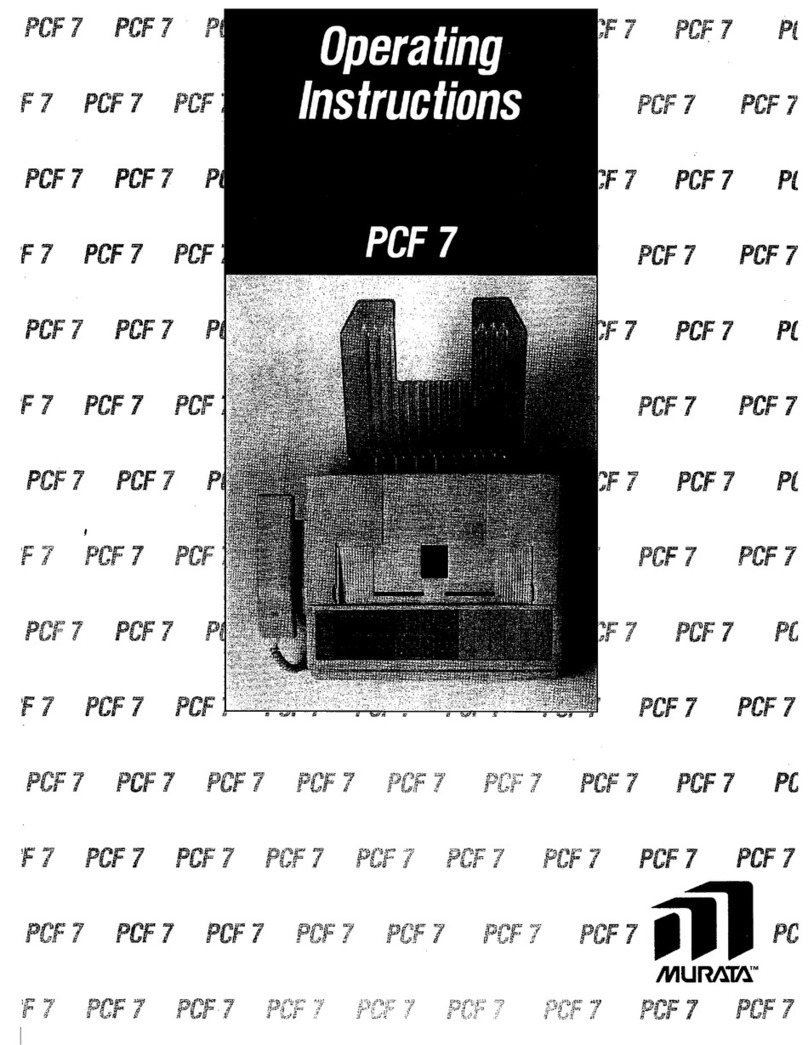Murata PCF7 operating instructions