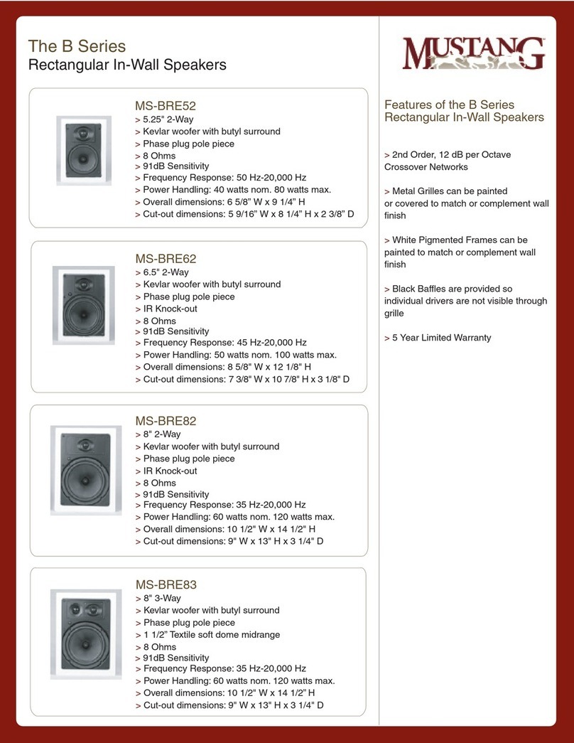 Mustang MS-BRE52 User manual