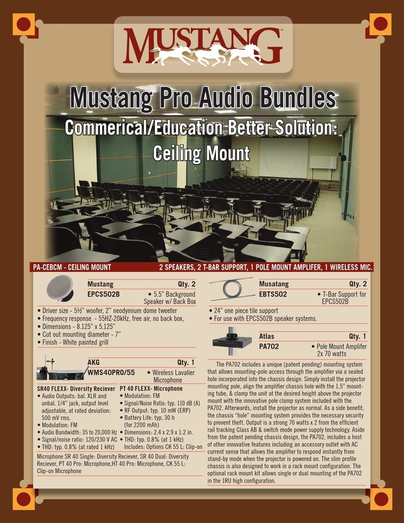 Mustang EPCS502B Specifications