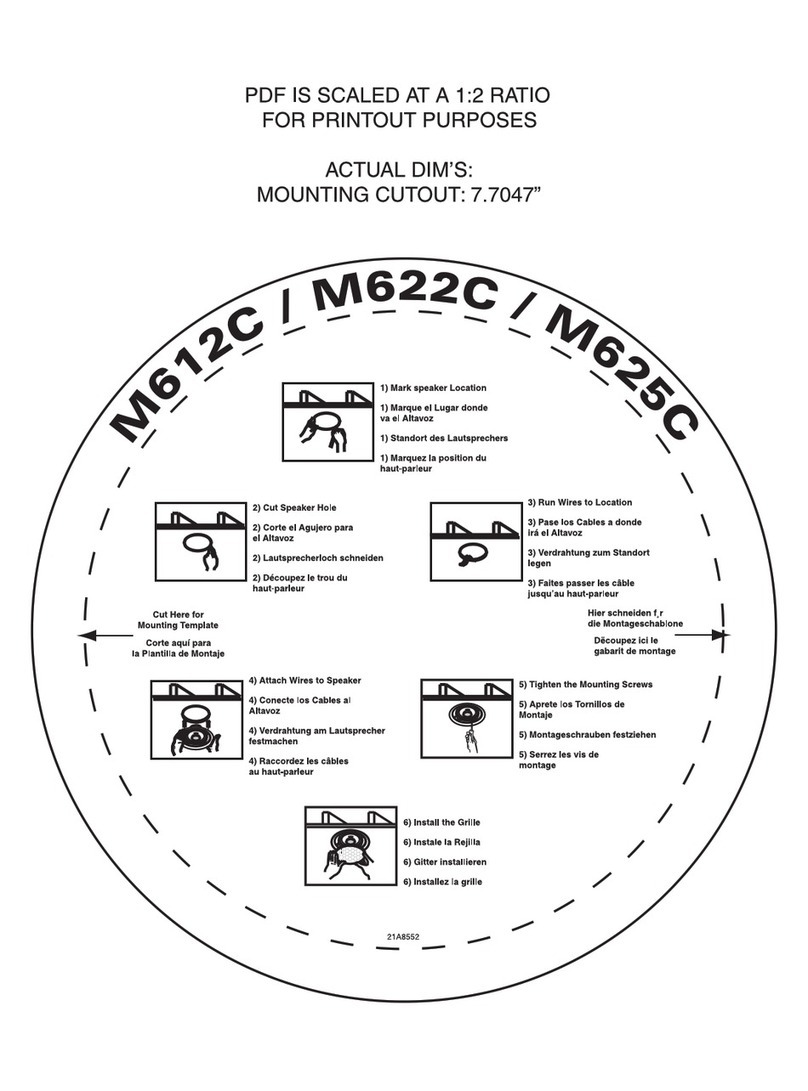 Musica M625C installation guide