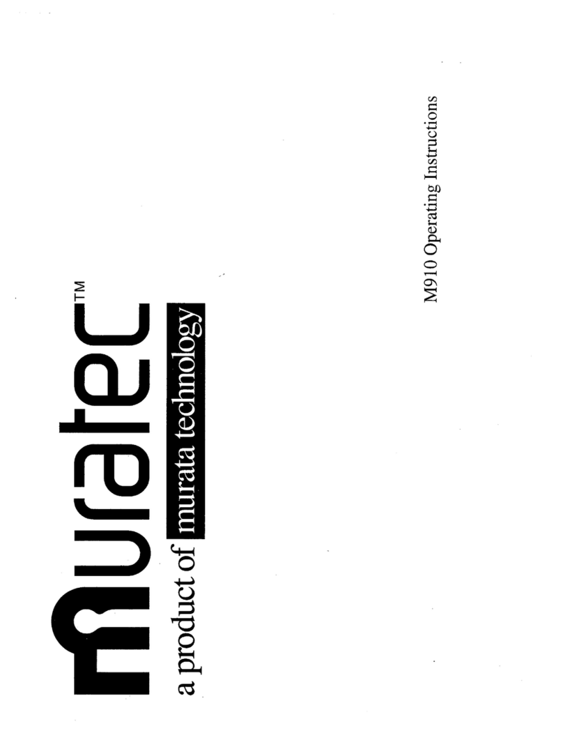 Muratec M-910 User manual