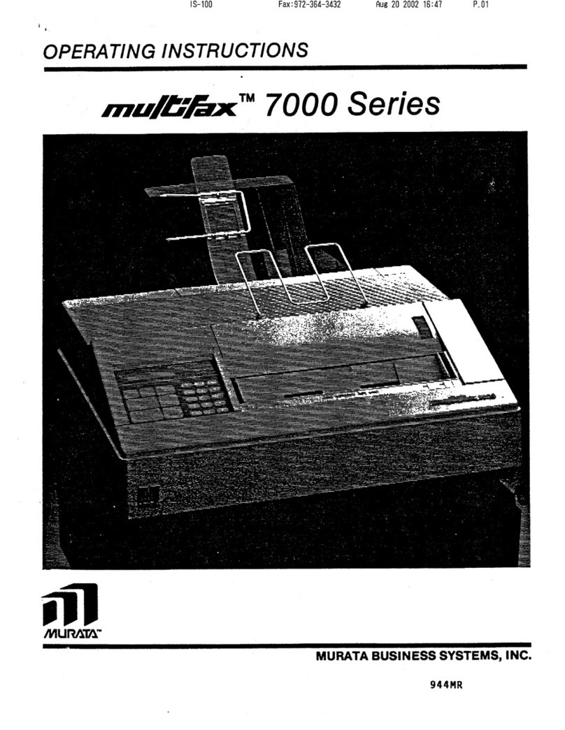 Murata Multifax 7000 user guide