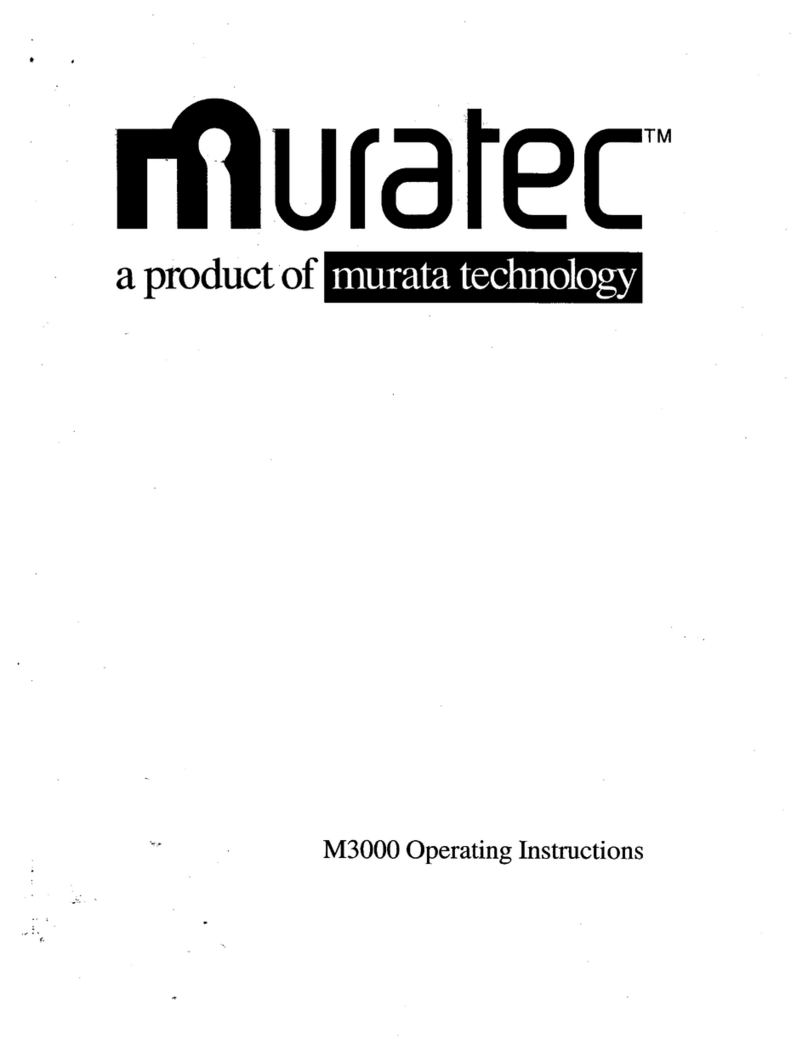 Muratec M-3000 User manual