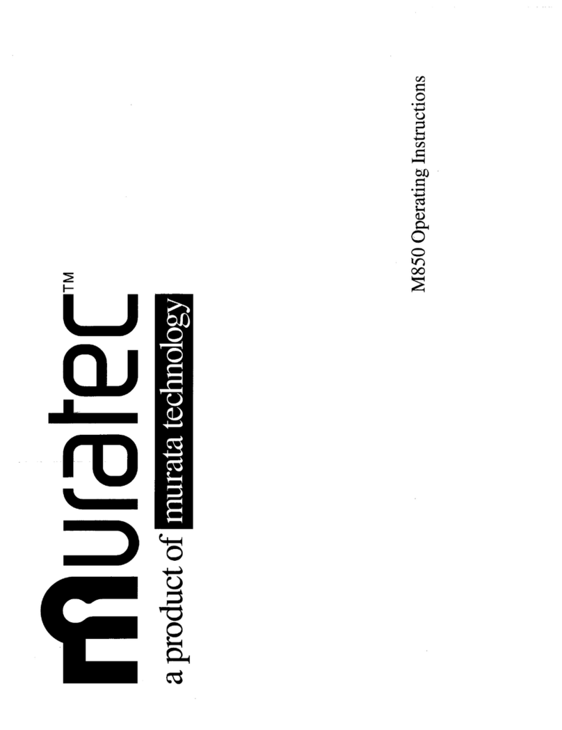 Muratec M-850 User manual