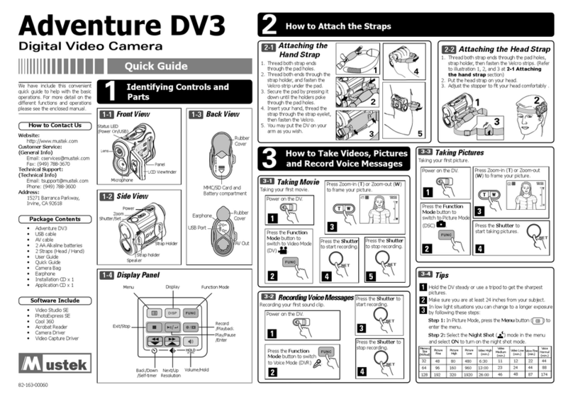 Mustek Adventure DV3 quick guide