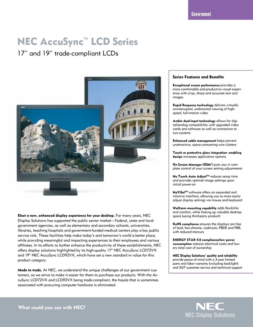 NEC LCD92VX-BK User manual