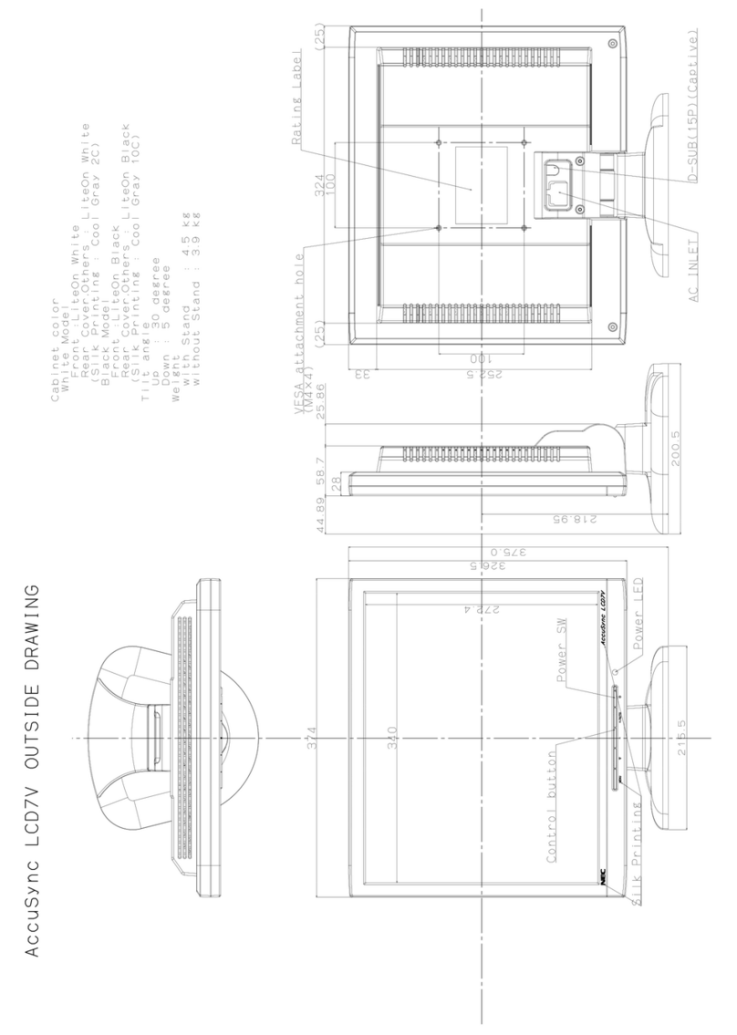 NEC LCD7V User manual