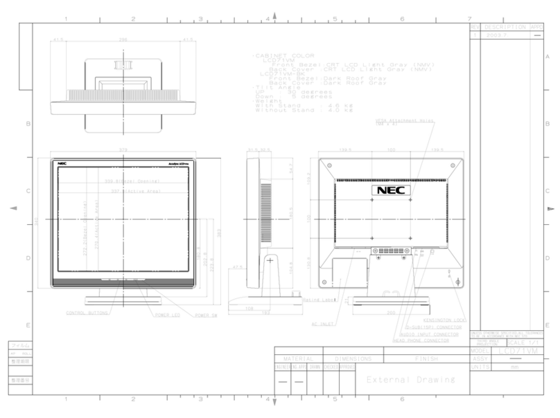 NEC AccuSync LCD71VM User manual