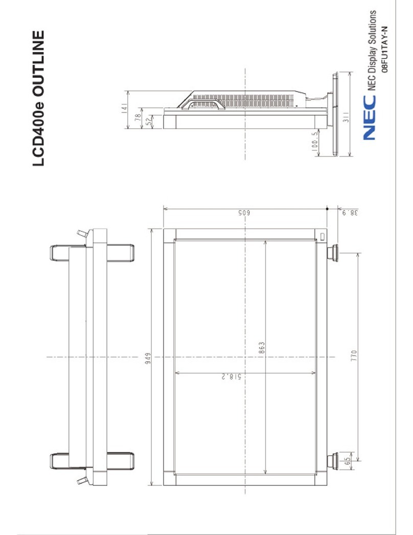 NEC AccuSync LCD4000e User guide