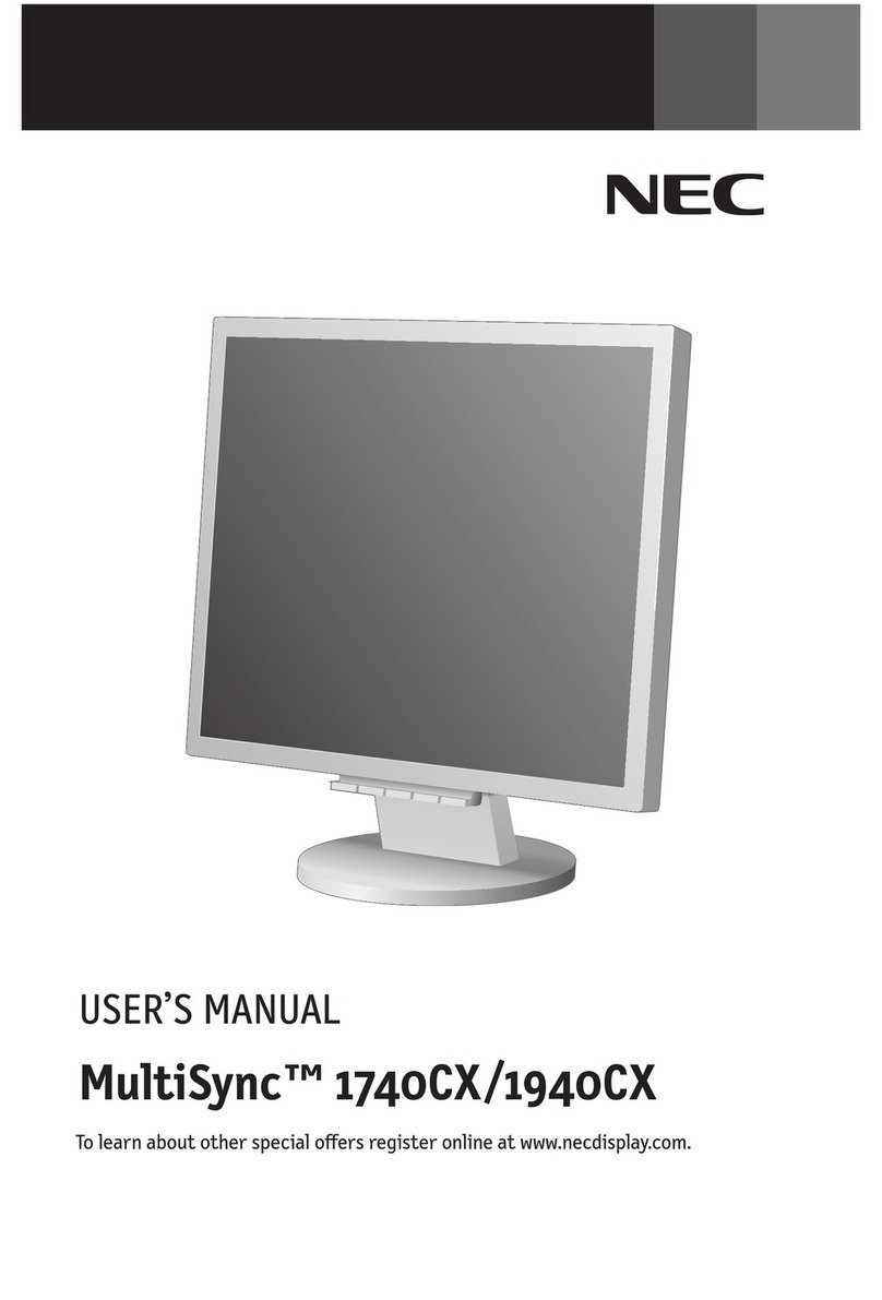 NEC MultiSync 1740CX User manual