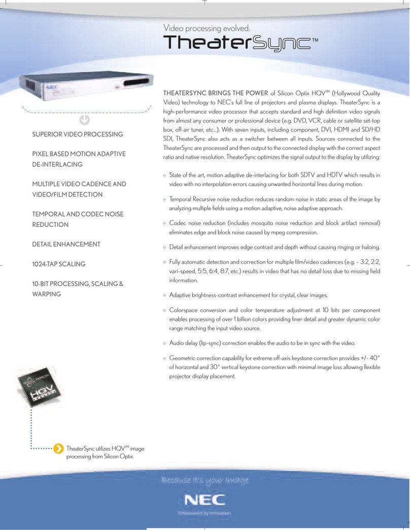 NEC MultiSync 125 User manual