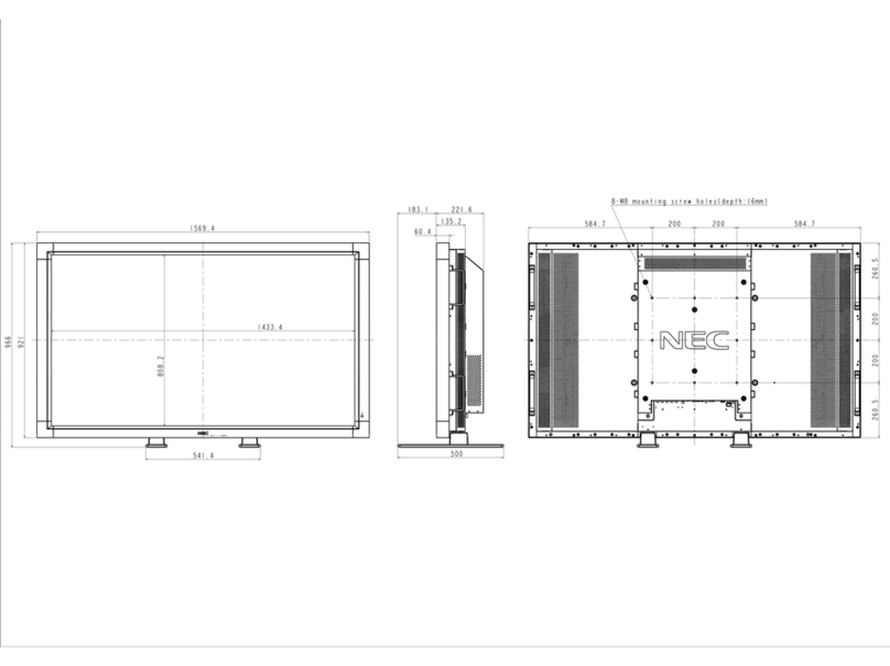 NEC LCD6520L-BK-AV - MultiSync - 65" LCD Flat Panel... User guide