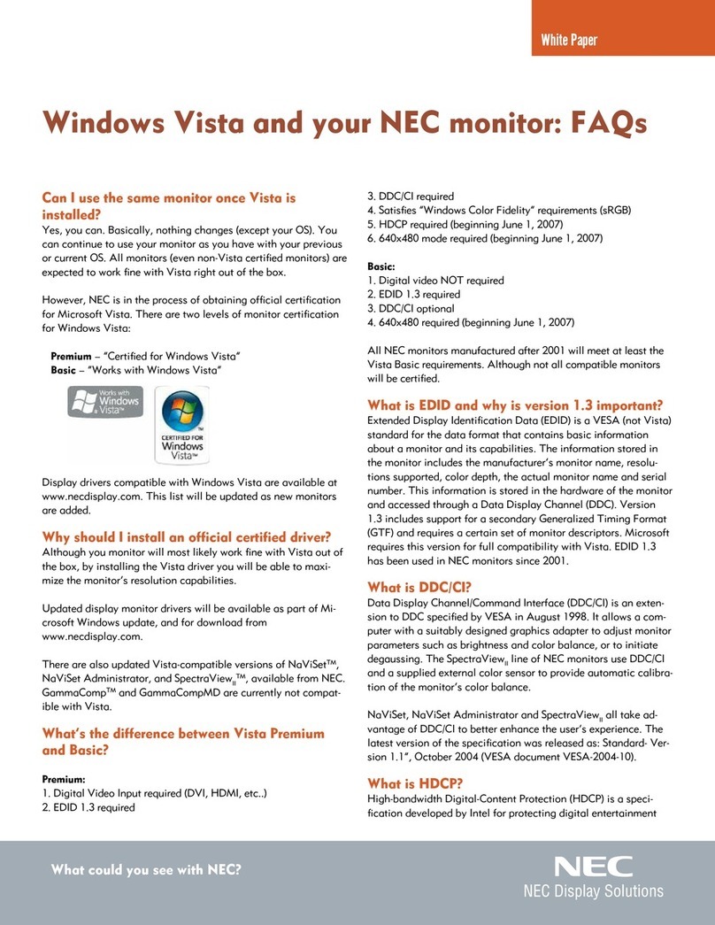 NEC AccuSync LCD92VXM Instruction Manual