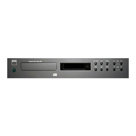 NAD 522 User manual