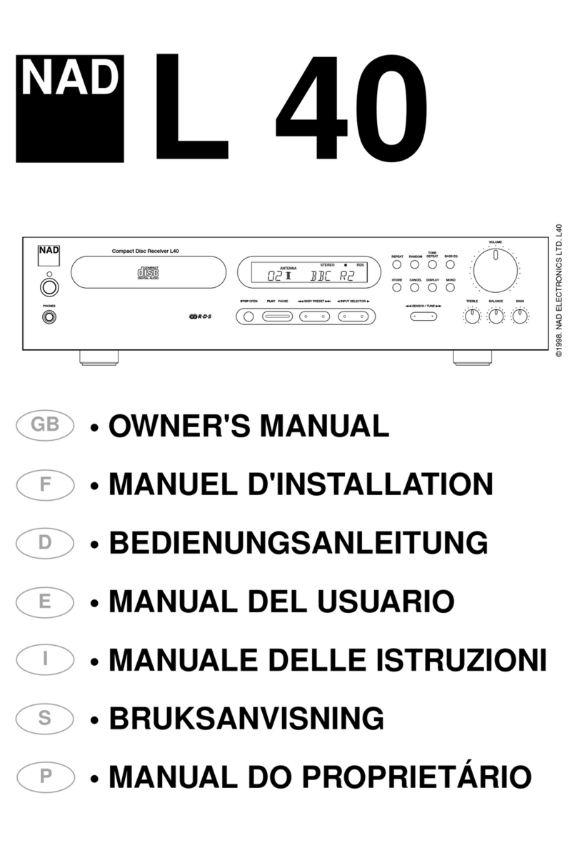 NAD L40 owner's manual