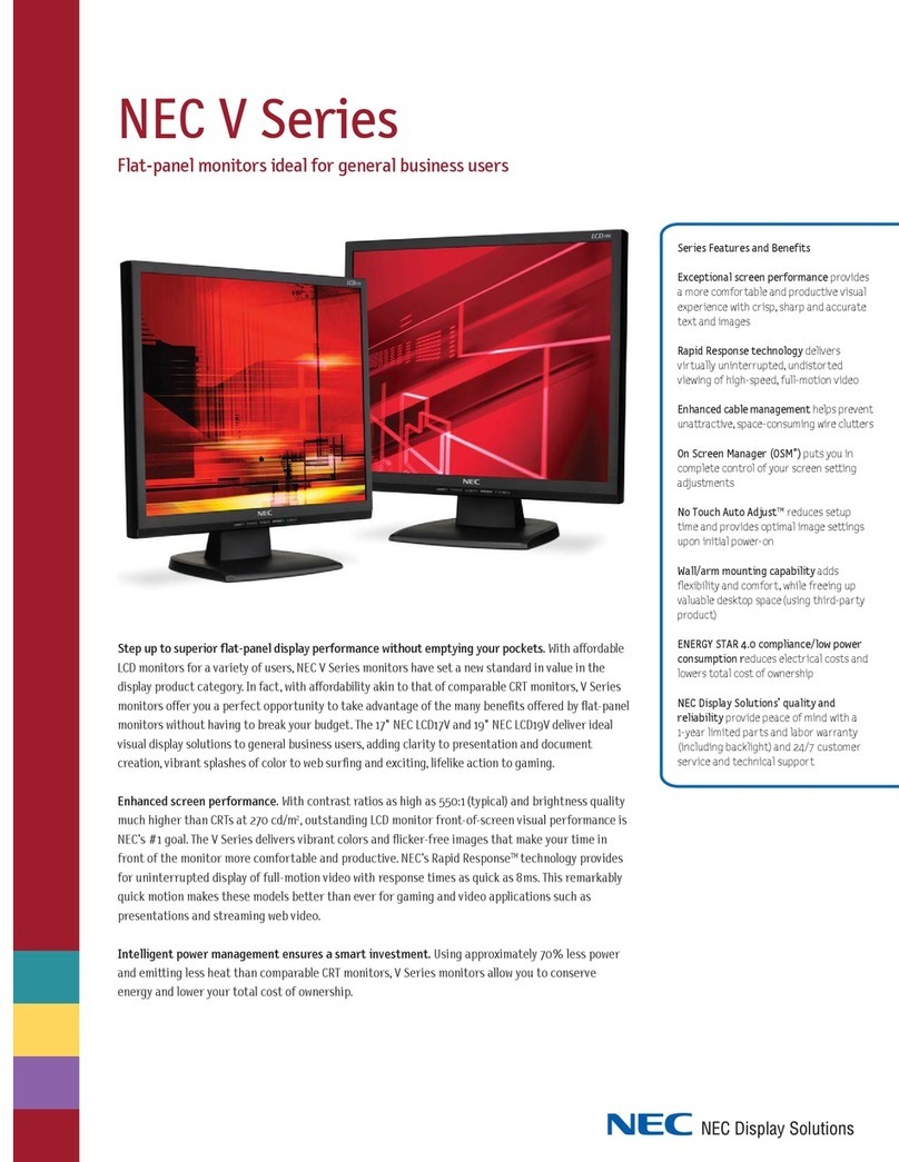NEC LCD17V User manual