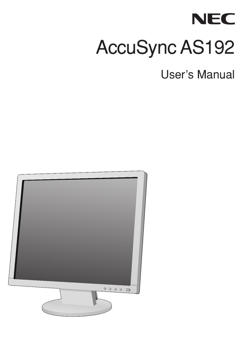 NEC AccuSync AS192 User manual NEC AccuSync AS192 User manual