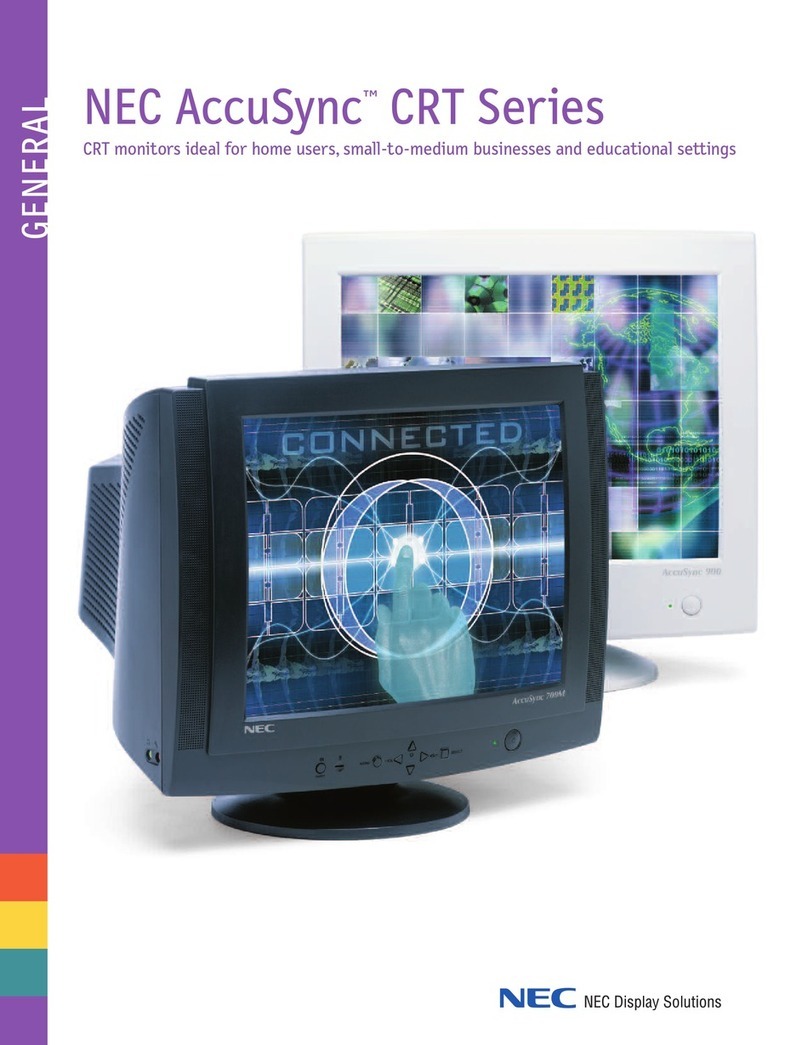 NEC AccuSync 120 User manual