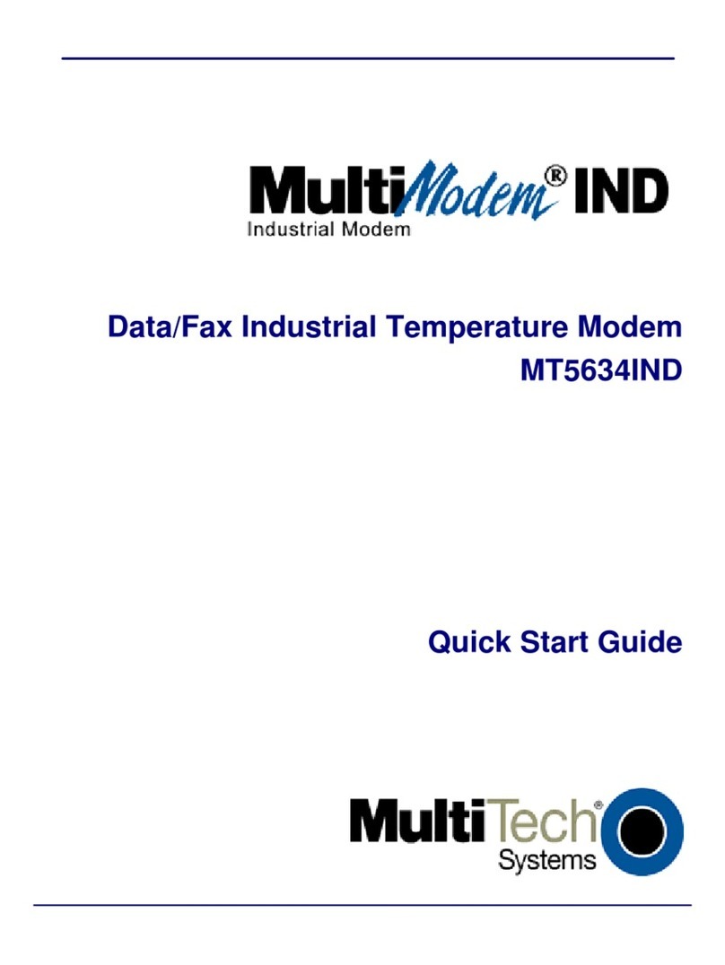 Multitech MultiModem IND MT5634IND User manual