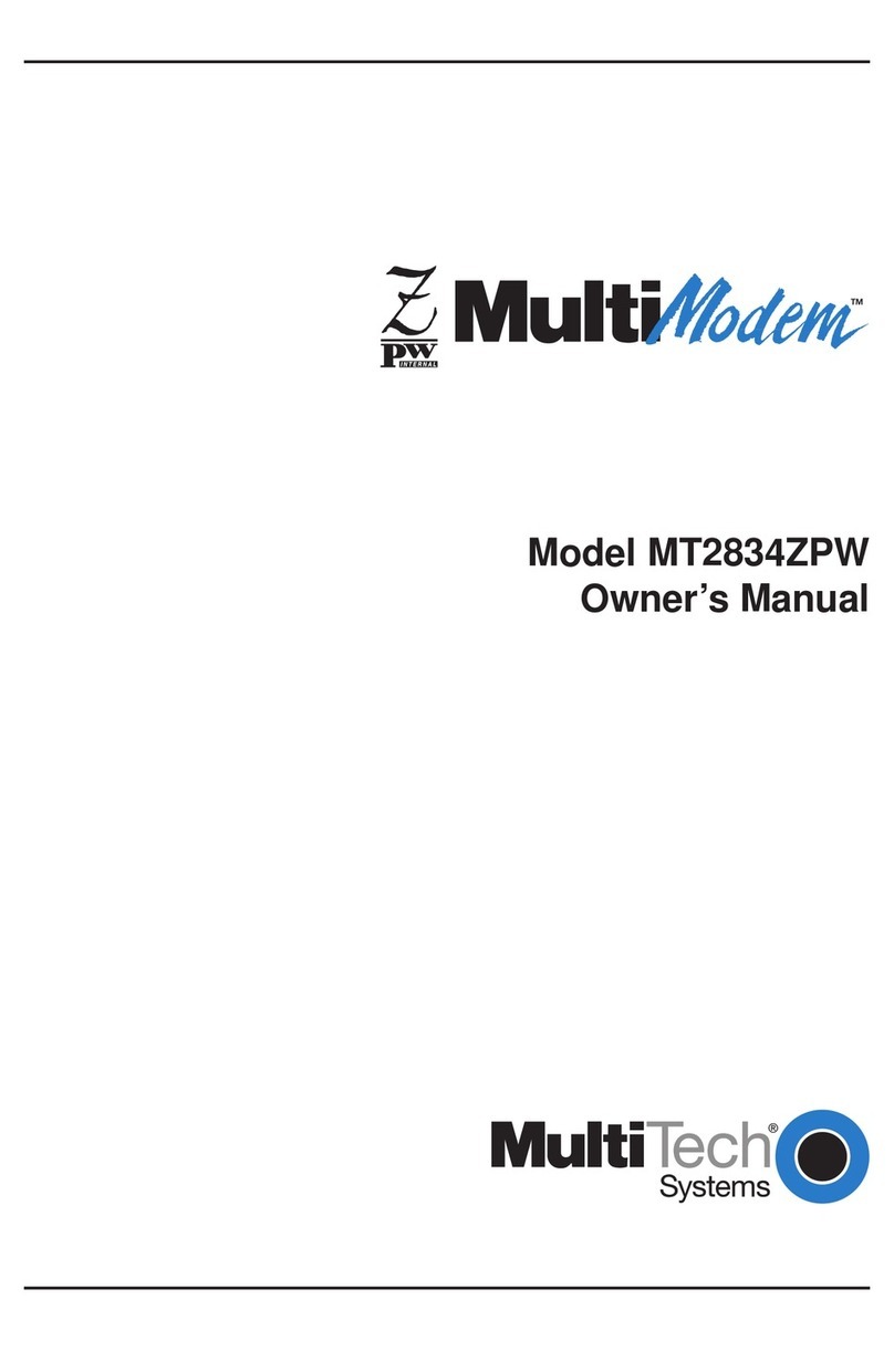 Multitech MultiModem MT2834ZPW User manual