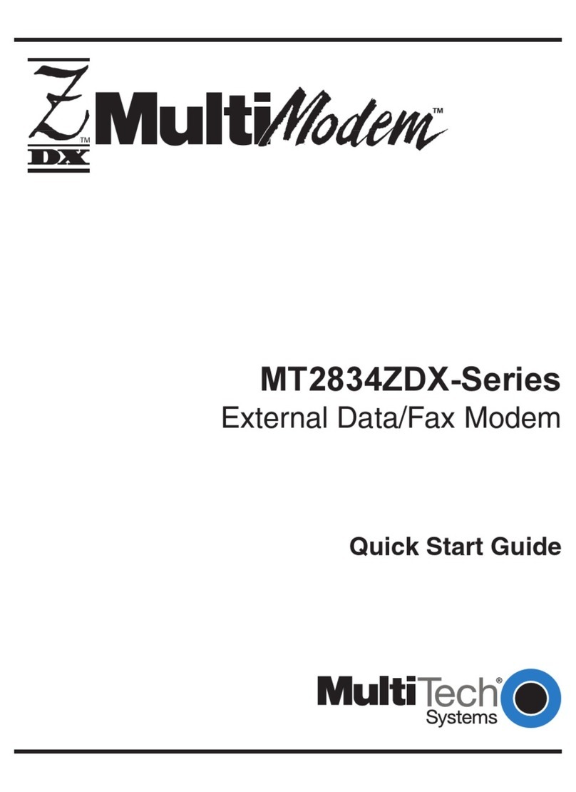 Multitech MultiModem MT2834ZDX Series User manual
