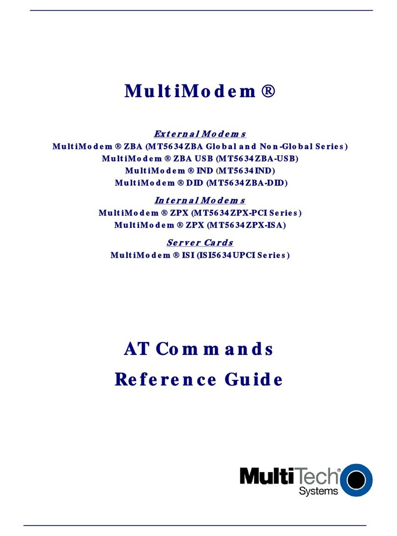 Multitech MultiModem ISI5634UPCI-4 Operating manual